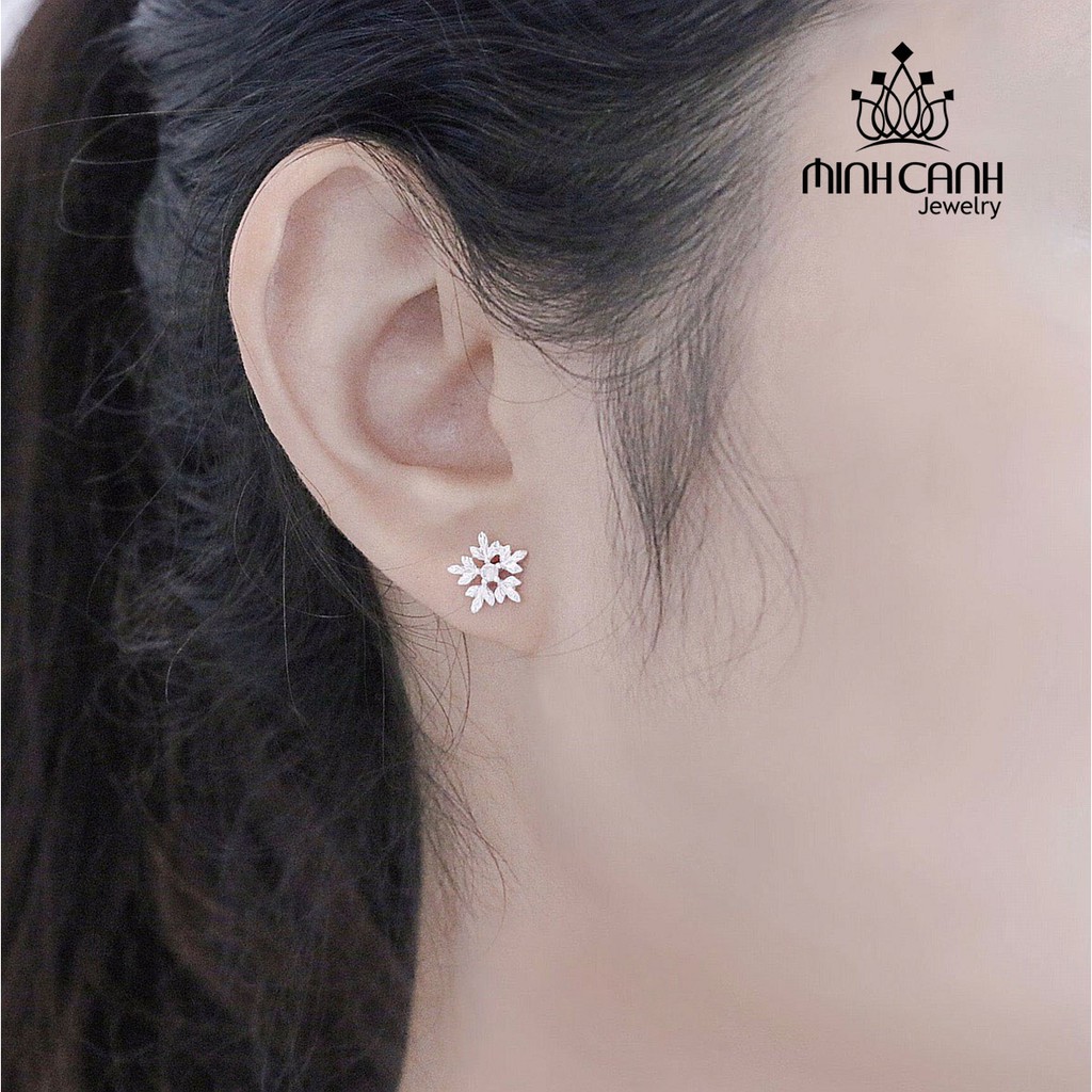 Bông Tai Bạc Ta Hình Bông Tuyết - Minh Canh Jewelry