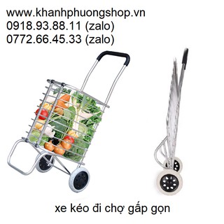 Xe kéo đi chợ gấp gọn - xe đẩy đi chợ gấp gọn KPS
