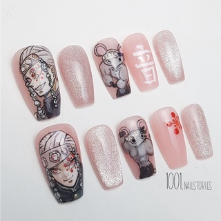 Nailbox móng úp thiết kế theo yêu cầu mẫu của khách