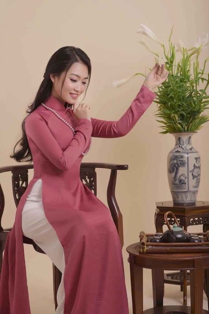 Áo dài lụa Tây Thi cao cấp