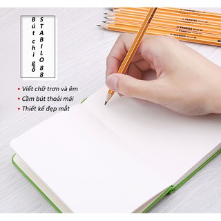 Combo bộ bút chì gỗ STABILO Pencil 2B PC88