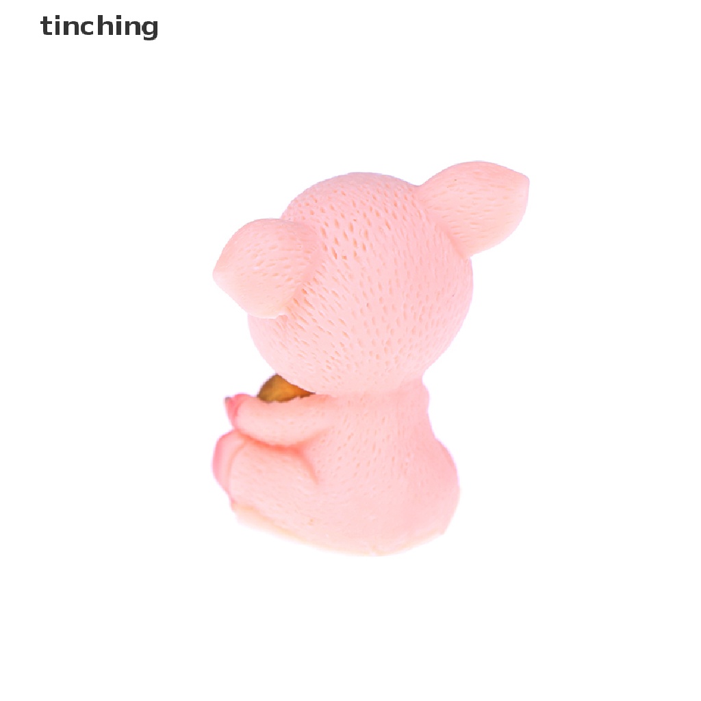 Mô Hình Chú Heo May Mắn mini Trang Trí Sân Vườn Mới