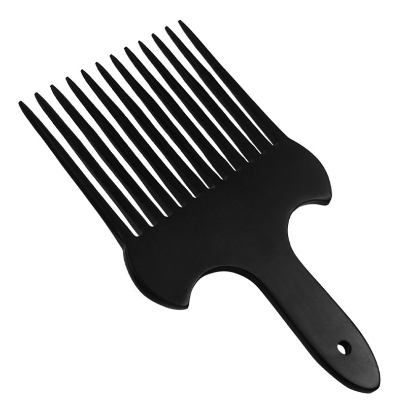 Lược Nhựa Răng Thưa Màu Đen Tạo Kiểu Tóc Afro