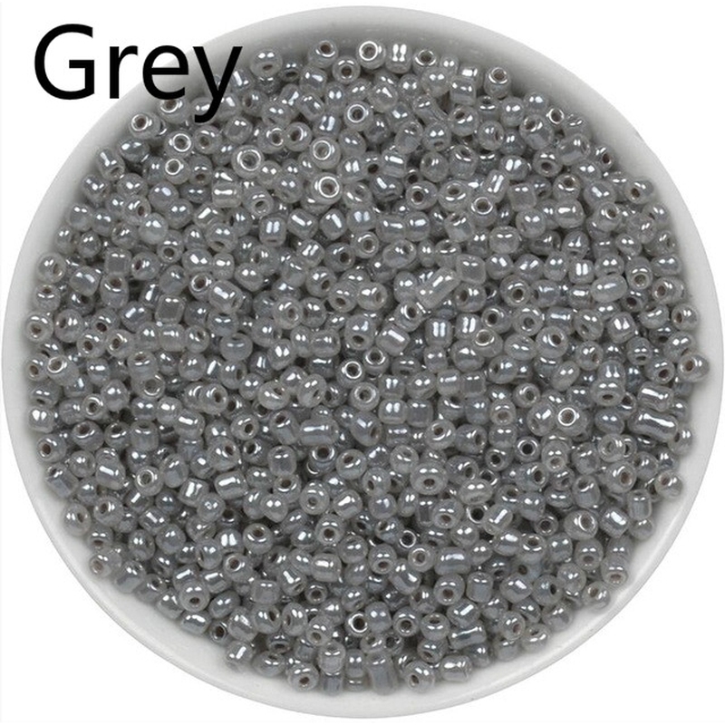 Bộ 1200 Hạt Thủy Tinh Tròn 2mm Dùng Làm Trang Sức Thủ Công