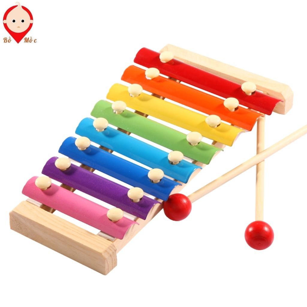 Đàn Xylophone 8 Thanh Cho Bé Học Màu Sắc Kích Thích Thính Giác Phát Triển Não Bộ - Shop Bố Mốc