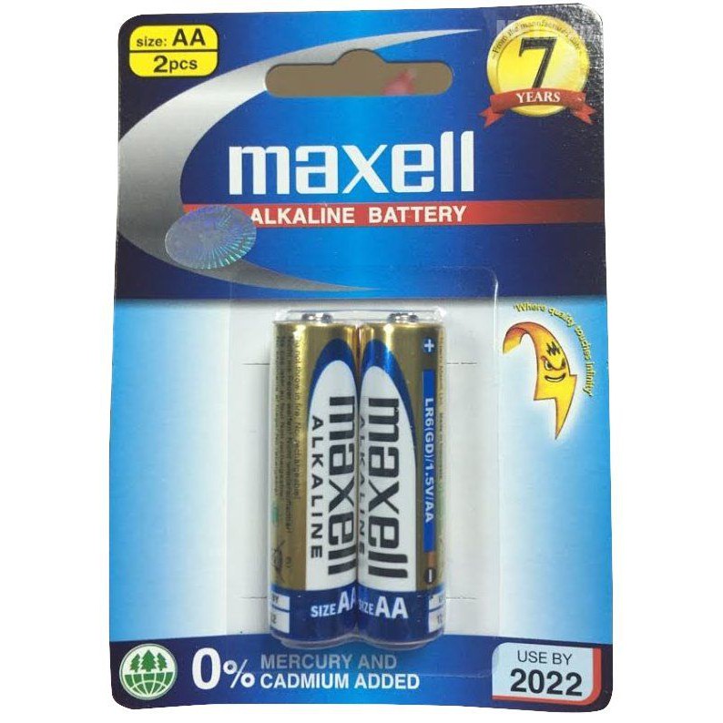 PIN MAXELL ALKALINE 2A/3A (VỈ 2 VIÊN)