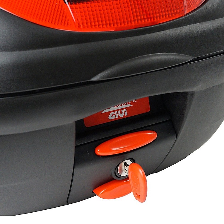 Thùng sau Givi E350N hệ thống khóa Monolock cao cấp dung tích 35 lít kèm đế gắn thùng Givi MP70N chính hãng