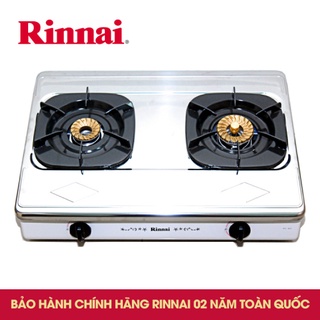 Bếp gas đôi Rinnai RV-365(SW)N Mặt inox không gỉ, Bảo hành chính hãng 2 năm