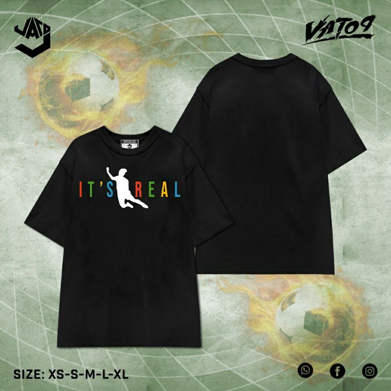 Áo thun It'S Real Văn ToànTay Lỡ Dáng Rộng Oversize '' Cú Ngã Lịch Sử''Unisex chất cotton mềm mịnPhong cách Thể thao