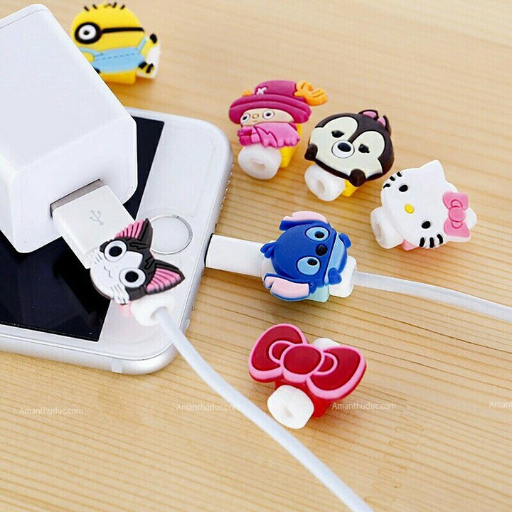Combo 1000c Nút Gắn Cáp Sạc Bảo Vệ Điện Thoại