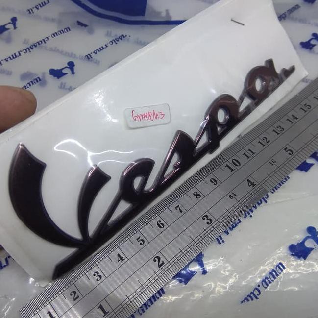 Logo Vespa màu đen bằng nhựa Resin nhập khẩu cho Px