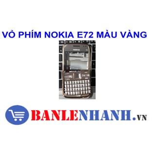 VỎ PHÍM NOKIA E72 MÀU VÀNG KHONG PHIM