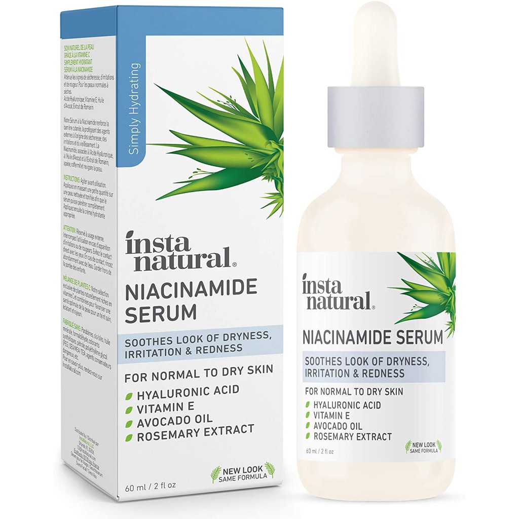 [CHÍNH HÃNG] Serum trắng da InstaNatural 5% Niacinamide - Vitamin B3 Serum 60ml