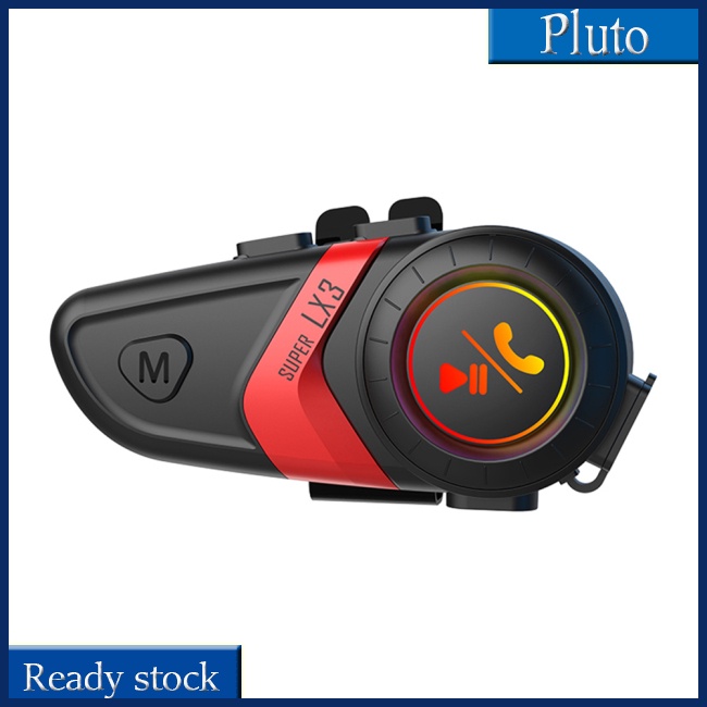 Mới Tai Nghe Bluetooth 5.0 Lx3 Giảm Tiếng Ồn Tích Hợp Đèn Chuyên Dụng Cho Mũ Bảo Hiểm