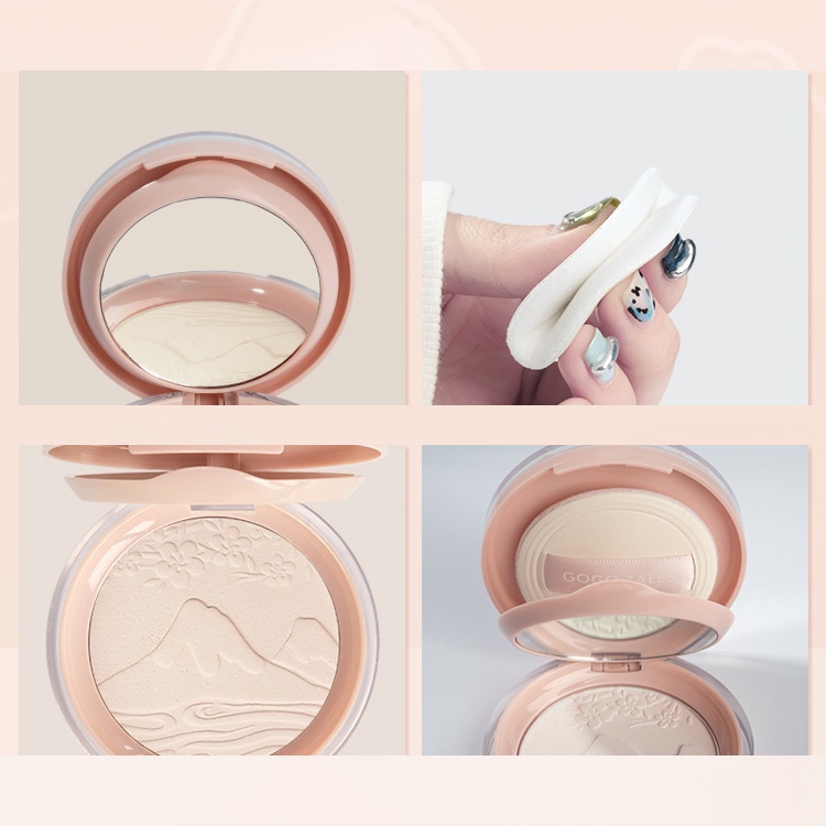 Phấn Phủ GOGO TALES Kiềm Dầu Chống Thấm Nước Flower Girl Pressed Powder