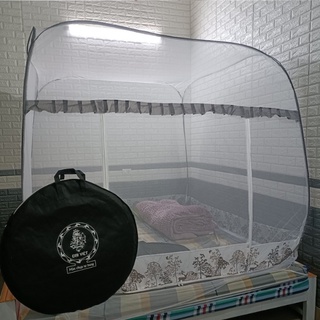MÀN CHỤP TỰ BUNG ĐỈNH VUÔNG CHÂN VIỀN VẢI CHỐNG MUỖI HIỆU QUẢ TIỆN DỤNG ĐẠI VIỆT