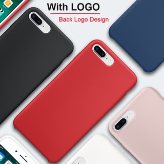 Ốp lưng TPU mềm màu trơn cho IPhone 6 6S 7 Plus X XS