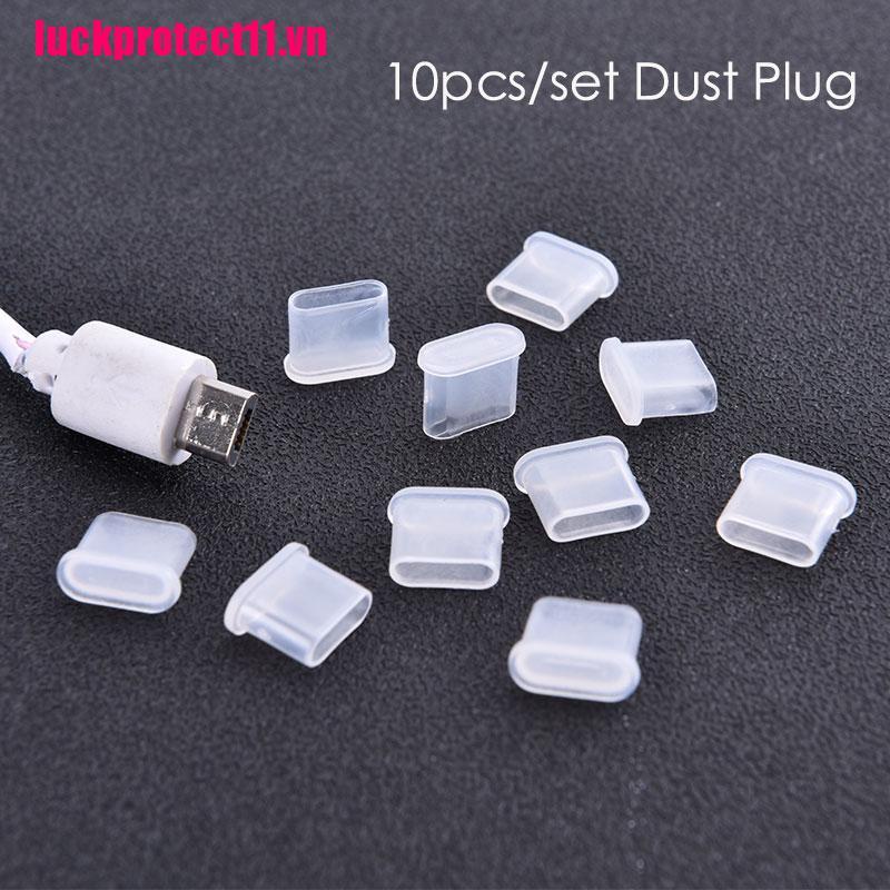 Nắp Đậy 10 Cổng Sạc USB Type-C Bằng Silicon Cho Thông Minh