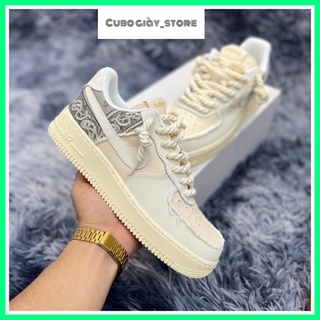 Giày Sneaker Air Force 1 Dây Thừng, AF1 dây thừng bản chuẩn Trung mẫu mới hot trend 2022 full box bill