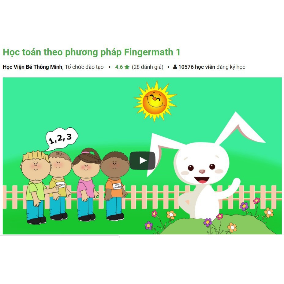 [Voucher-Khóa học Online] Bộ 3 khóa học giúp bé học giỏi toán cùng FingerMath tại Kynaforkids.vn