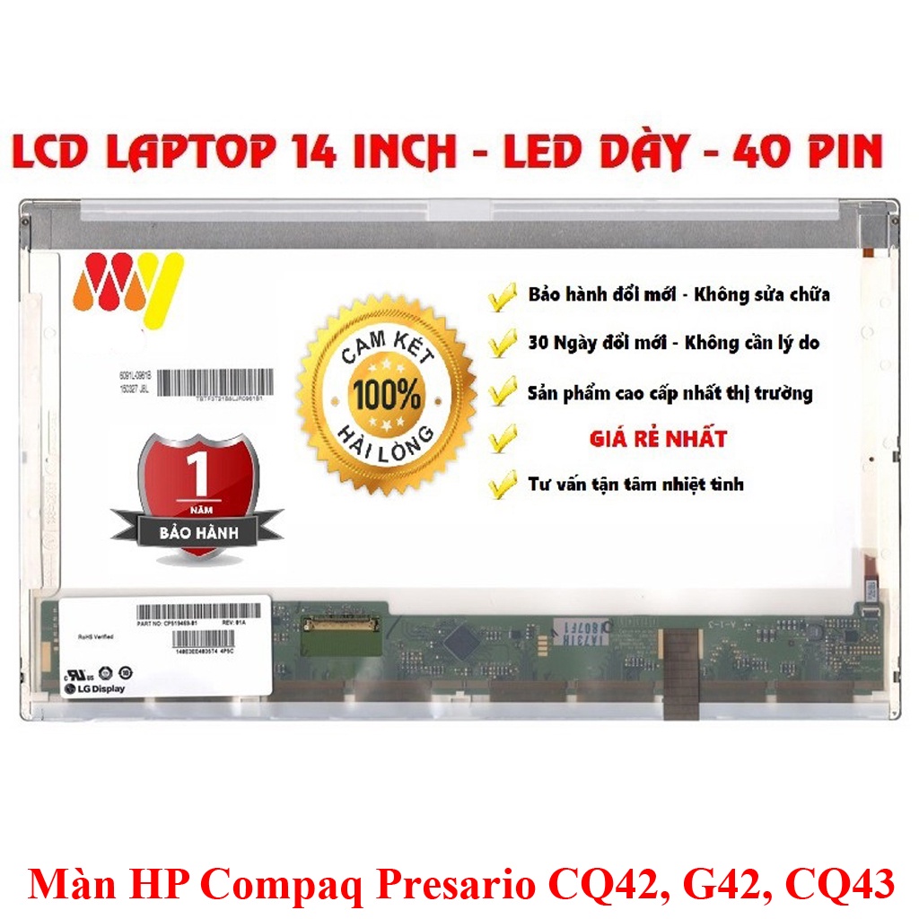 Màn hình laptop HP Compaq Presario CQ42, G42 , CQ43