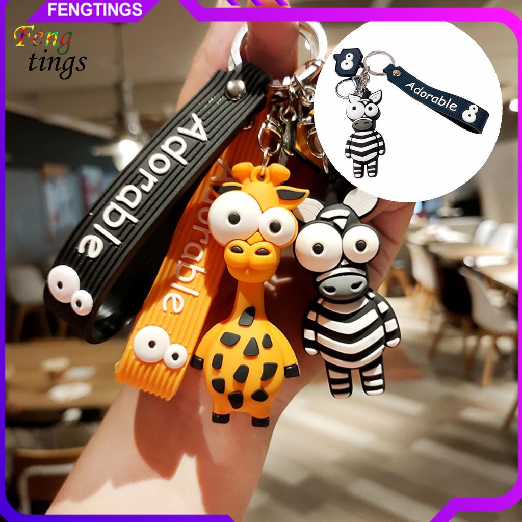 Dây Đeo Điện Thoại / Balo Chống Mất Họa Tiết Ngựa Vằn / Hươu Cao Cổ Dễ Thương Ốp