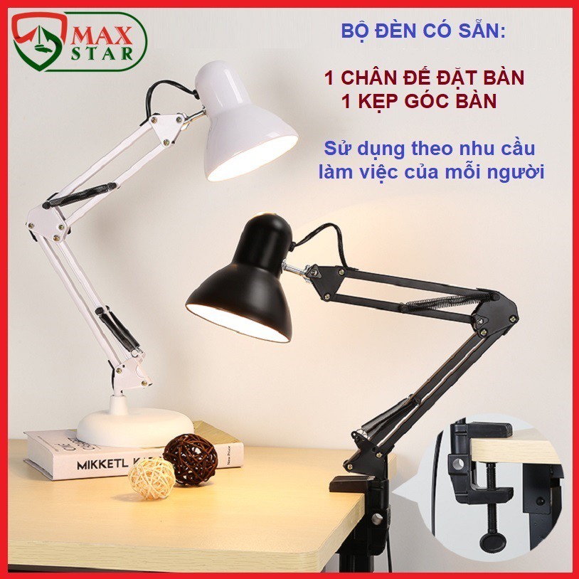 Đèn học kẹp bàn để bàn pixar chống cận tặng kèm kẹp bàn Đèn pixar cao cấp ✅