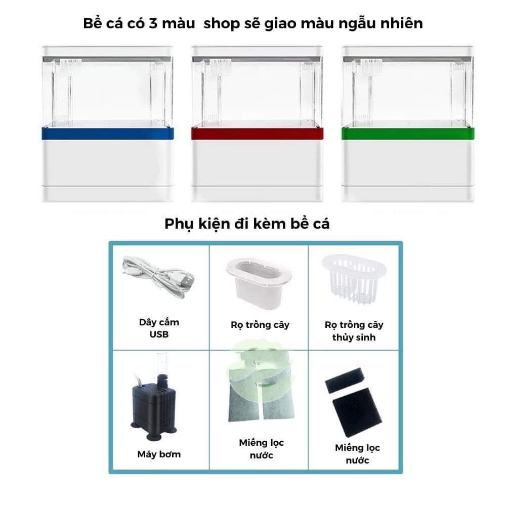 Hồ cá mini để bàn M9 cao cấp