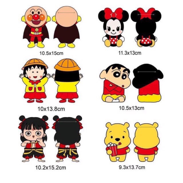 Lẻ BAO LÌ XÌ 2023 mẫu mới HOẠT HÌNH anime chibi dễ thương