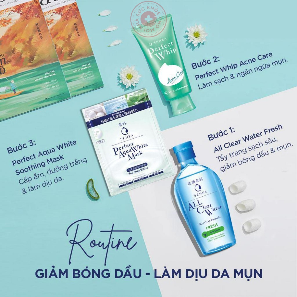 Senka All Clear Water Fresh. Nước tẩy trang Micellar giảm bóng nhờn sạch sâu mát mịn giảm bóng nhờn ngừa mụn 230ml.52888