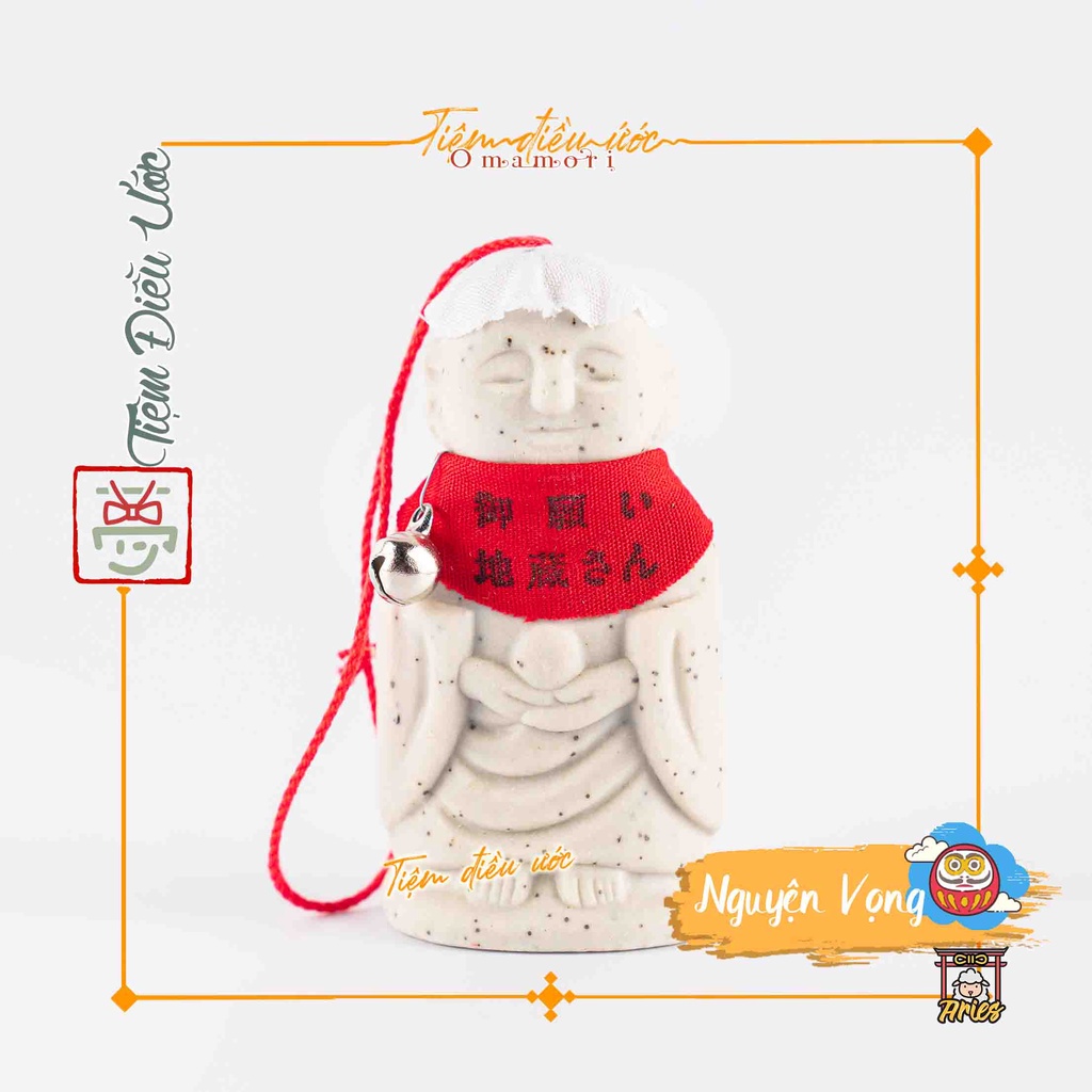 Omamori Ojizo-san cầu Nguyện vọng - Omidouji, Nhật Bản, hàng thật