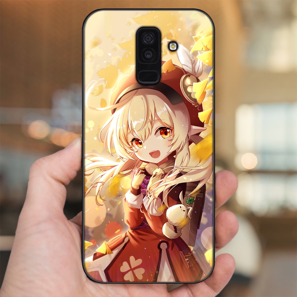 Ốp lưng Samsung A6 Plus viền đen in hình Klee Genshin Impact