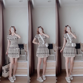 Đầm len mongtoghi thổ cẩm