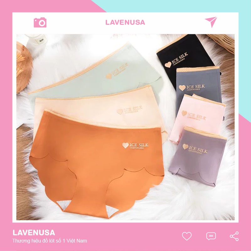 Quần lót su nữ thông hơi cao cấp mềm mại không đường may LAVENUSA QL15