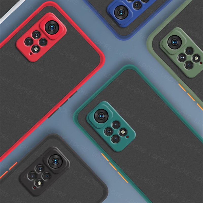 Ốp Điện Thoại Silicon Nhám Trong Mờ Chống Sốc Cho Redmi Note 11 11S 10 10S Redmi10 Poco X3 M3 M4 Pro X3 GT