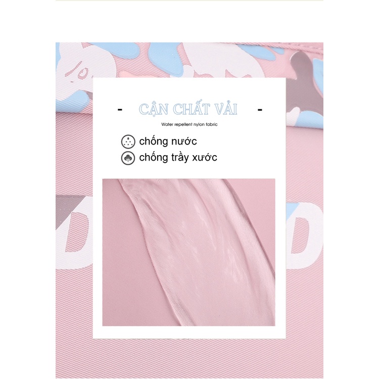 Balo ulzzang học sinh sinh viên màu pastel thời trang unisex nam nữ đi học vải nylon chống nước nhiều ngăn 9475