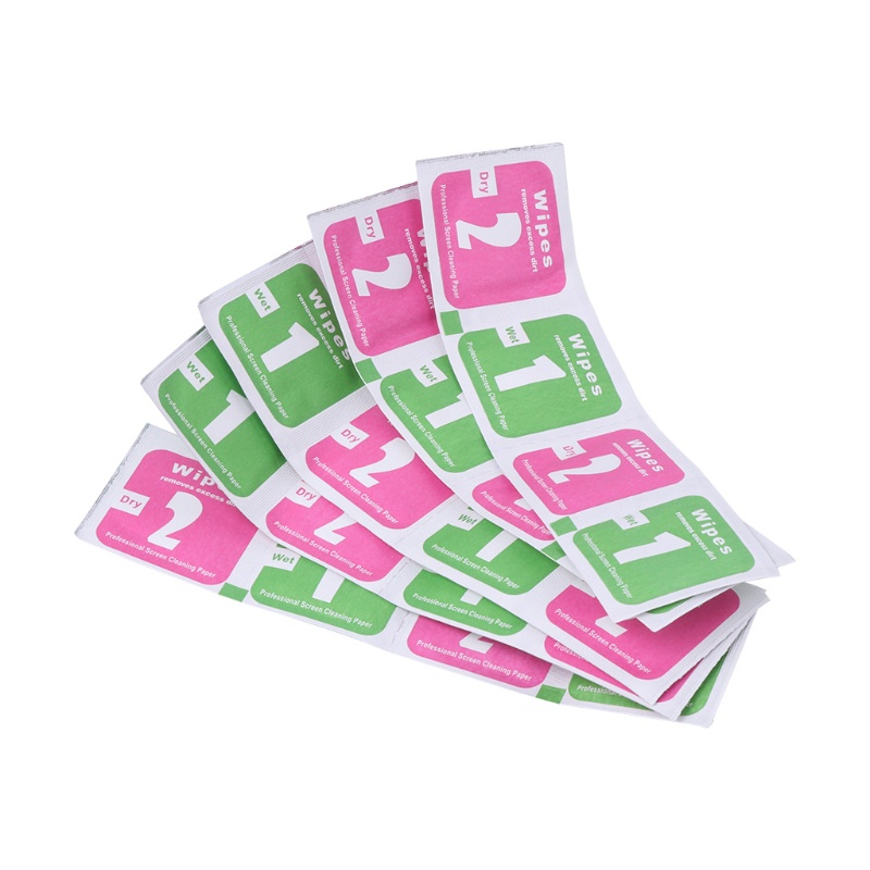 Set 10 Khăn Giấy Ướt Và Khô Vệ Sinh Màn Hình LCD / Ống Kính Máy Ảnh