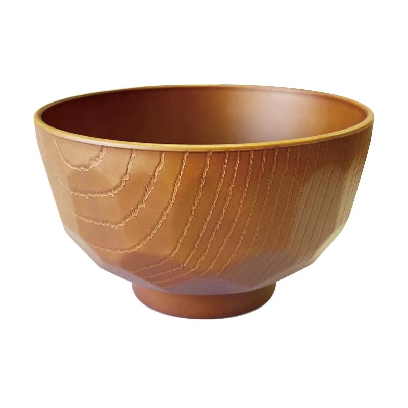 Daiso Chén Súp Yamanaka-Nuri 11Cm Soup Bowl.A Wood Grain Pattern.Tortoise Shell Pattern