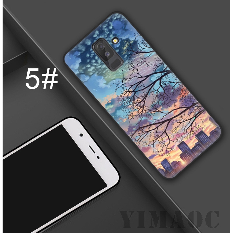 Ốp điện thoại nhựa dẻo in hình ảnh thiên nhiên tinh tế trang nhã cho Samsung Galaxy S9 S8 Plus S7 S6 Note 8 9