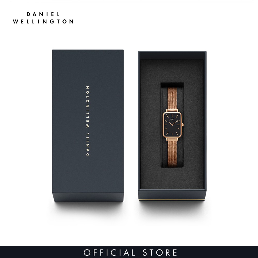 Đồng hồ Nữ Daniel Wellington dây lưới - Quadro Pressed Melrose 20x26mm DW00100432 | BigBuy360 - bigbuy360.vn