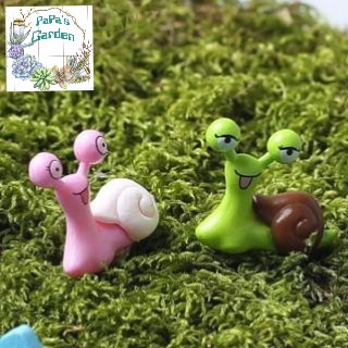 Phụ kiện Tiểu cảnh❤️ TERRARIUM❤️Ốc sên mini tiểu cảnh mini, tiểu cảnh sen đá