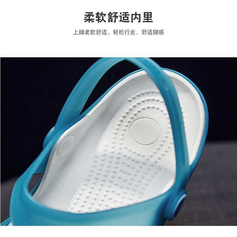 Xăng đan Crocs Bằng Nhựa Dẻo 5 Màu Cho Nữ