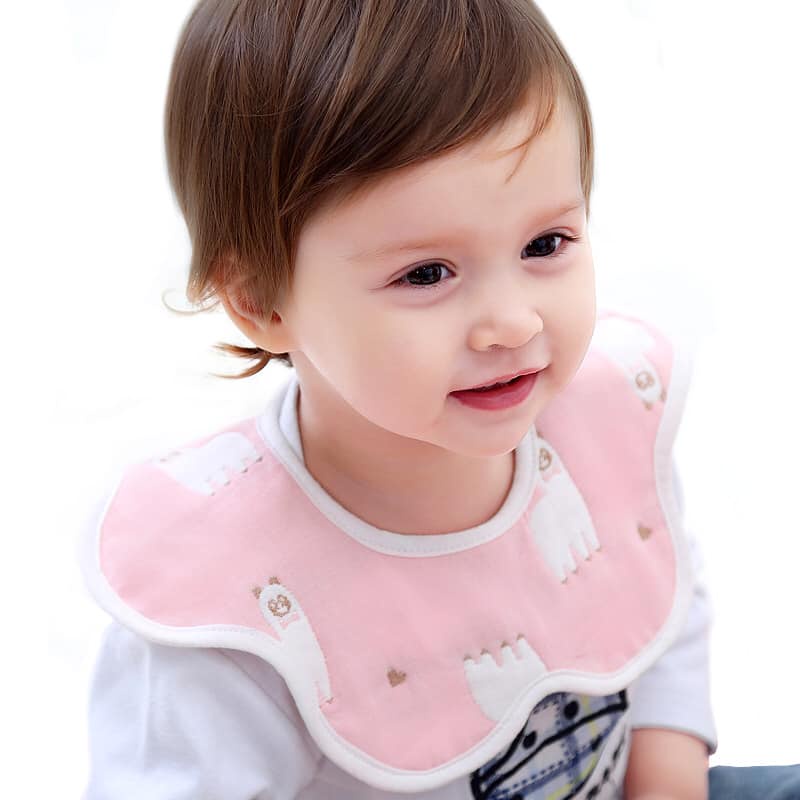 𝐒𝐡𝐨𝐩 𝐌𝐞̣ 𝐁𝐨𝐛 𝟖𝟔 - Yếm xô 6 lớp 2 mặt xoay 360 độ cho bé - Yếm cho bé - Yếm tròn xoay cho bé