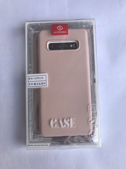 Ốp dẻo màu Galaxy S10 Plus hiệu KT Desing chống bám bẩn