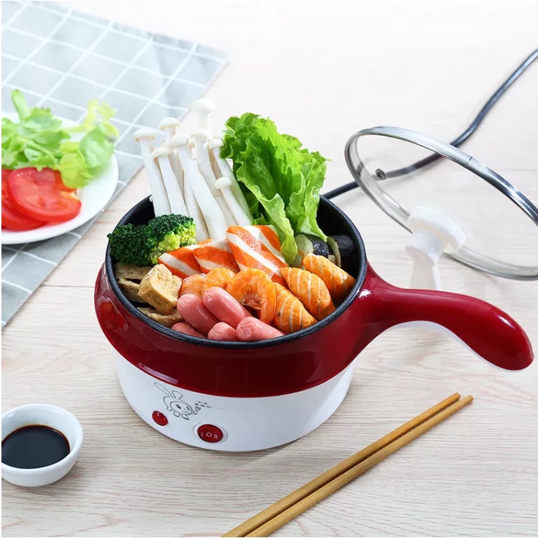 CA NẤU MÌ KIÊM NỒI LẨU MINI TẶNG KÈM XỬNG HẤP INOX CAO CẤP - CA NẤU MÌ VỚI THIẾT KẾ SANG TRỌNG CHUẨN HÀNG XUẤT NHẬT