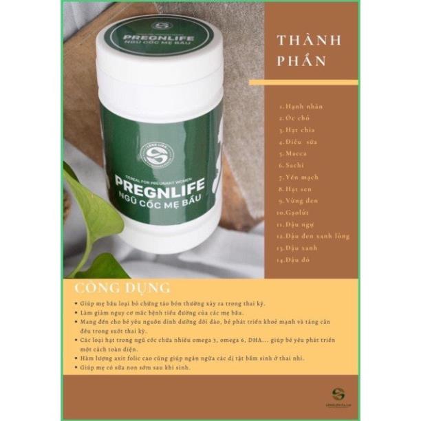 Ngũ Cốc Bầu Lolifood Pregnlife (Dòng Cao Cấp 500g) - Ngũ Cốc Siêu Dinh Dưỡng 14 Loại Hạt