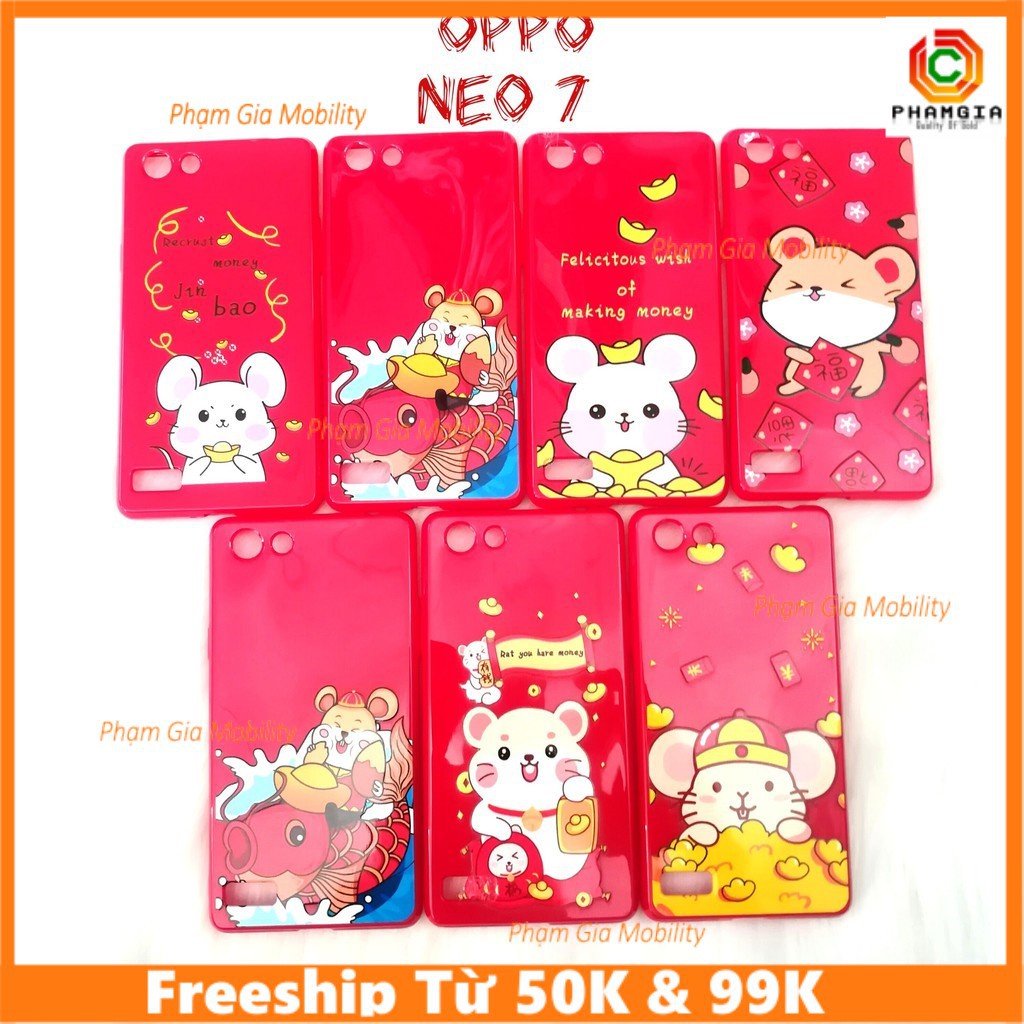 Ốp Lưng hình tết chú chuột 2020 (canh tí) Oppo Neo 7 neo 9 (opp a37)