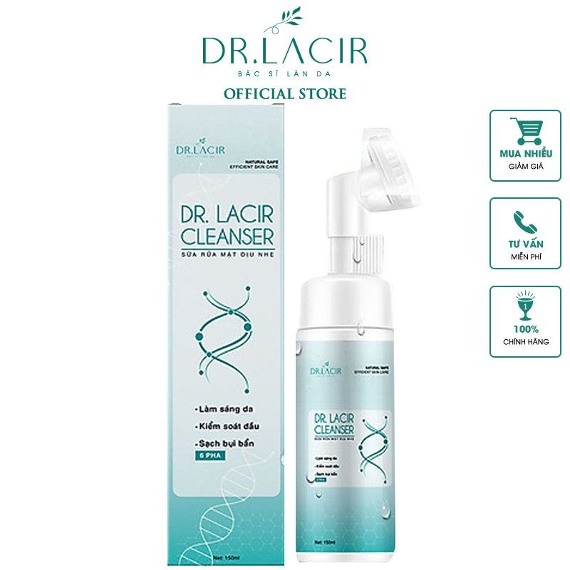 Lacir Cleanser Dr.Lacir Sữa Rửa Mặt Dịu Nhẹ 150ml