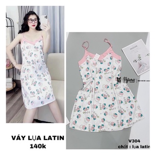 VÁY LỤA LATIN in full 5d mềm mịn, nhẹ