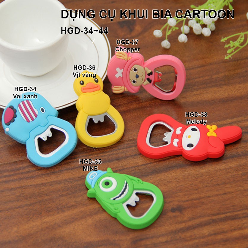 DỤNG CỤ KHUI NẮP BIA CARTOON DỄ THƯƠNG TRANG TRÍ NHÀ BẾP BÀN ĂN  HGD-34~44